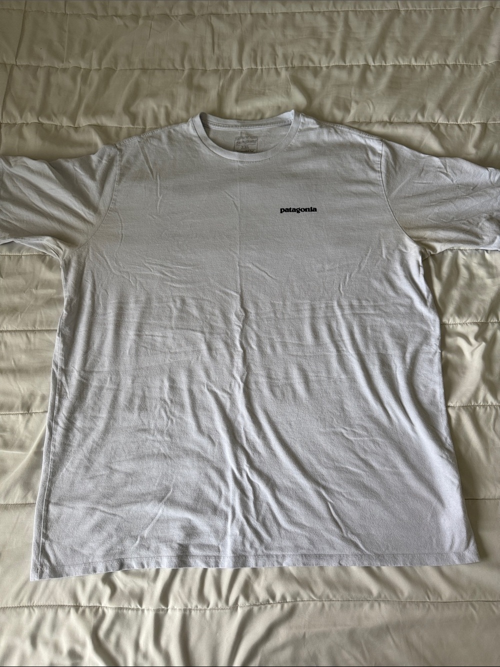 Patagonia White Short Sleeve Logo Tee